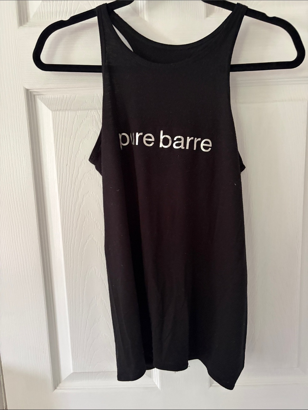 Pure Barre Black Logo Racerback Tank